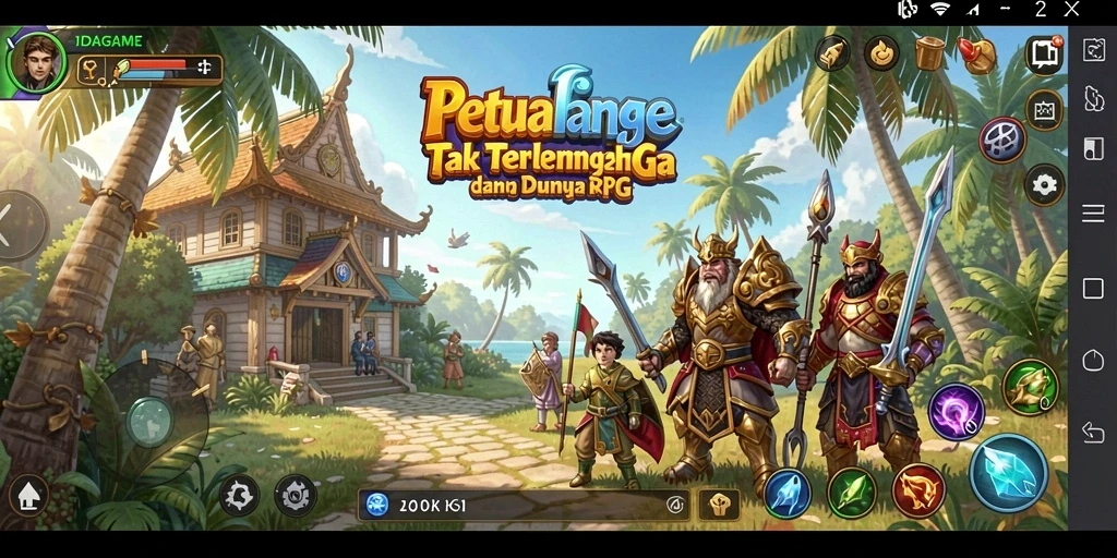 Tampilkan gameplay RPG yang menegangkan dan mengasyikkan di IDAGAME.