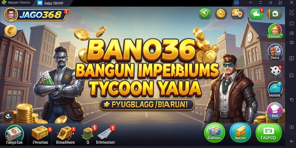 Screenshot JAGO368 menampilkan gameplay seru dalam membangun bisnis Tycoon.