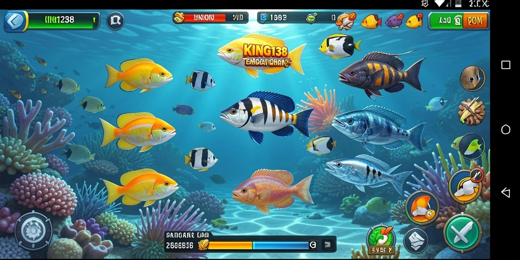 Tangkapan layar KING138 menampilkan aksi seru dalam permainan Tembak Ikan.