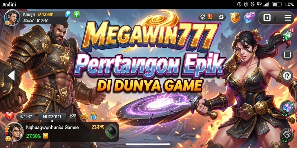 Tampilan gameplay seru dari MEGAWIN777 dengan pertarungan yang menegangkan.