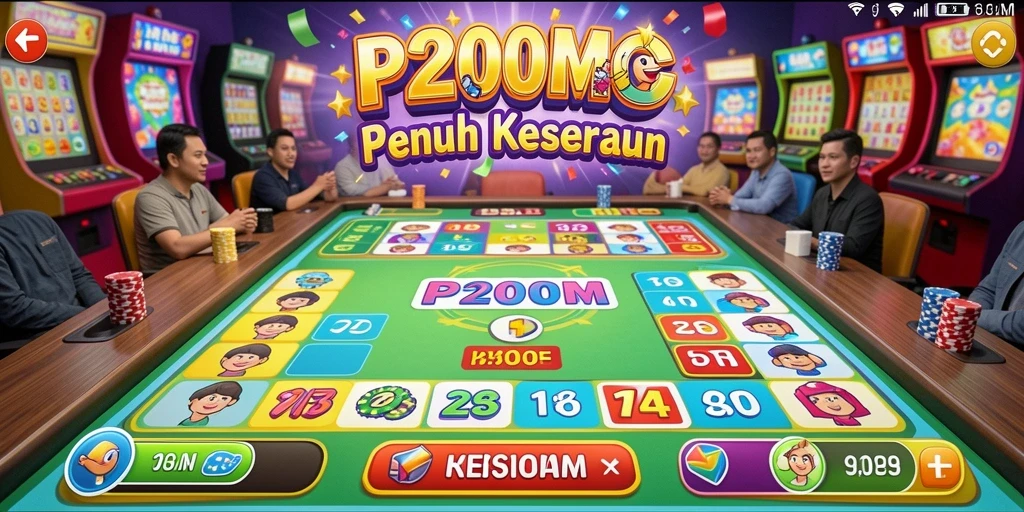 Tampilan gameplay Bingo yang menarik dan interaktif di P200M.